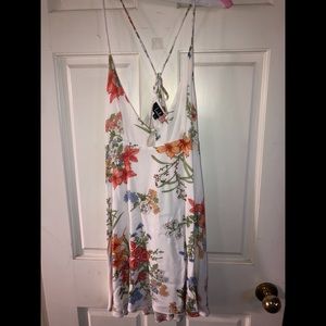 floral low back dress